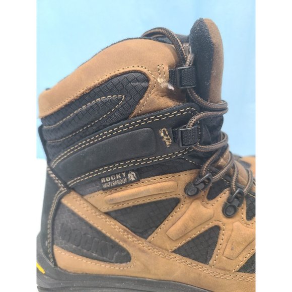 Rocky Men's Ridgetop Waterproof Hiking Boot Brown 7.5 M - Picture 3 of 6